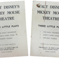 Vintage 1950's Spears Games - Mickey Mouse Theatre - In The Original Box With letter From Richard Spear