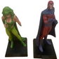 Vintage 2005/6/7 Eaglemoss Classic Marvel Figurine Collection Set Of 4 - Magneto, Mystique, Polaris &amp; Juggernaut