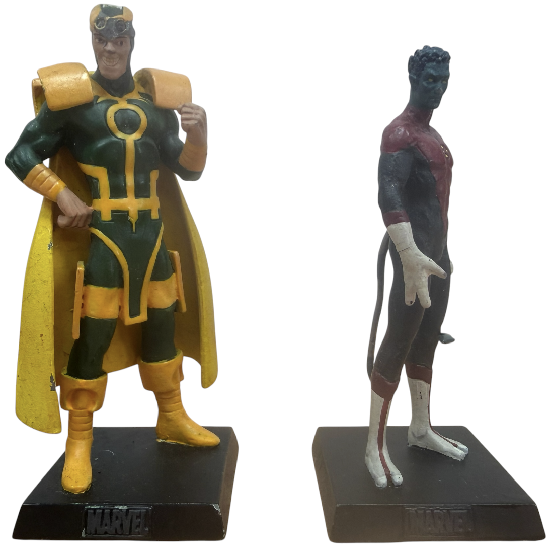 Vintage 2005/6/7 Eaglemoss Classic Marvel Figurine Collection Set Of 4 - Ultron, Loki, Nightcrawler & The Hulk