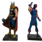 Vintage 2006/7 Eaglemoss Classic Marvel Figurine Collection Set Of 4 - Thor, Captain Marvel, Hawkeye, Nick Fury