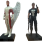 Vintage 2006/7 Eaglemoss Classic Marvel Figurine Collection Set Of 4 - The Punisher, Captain Britain, Angel &amp; Thanos