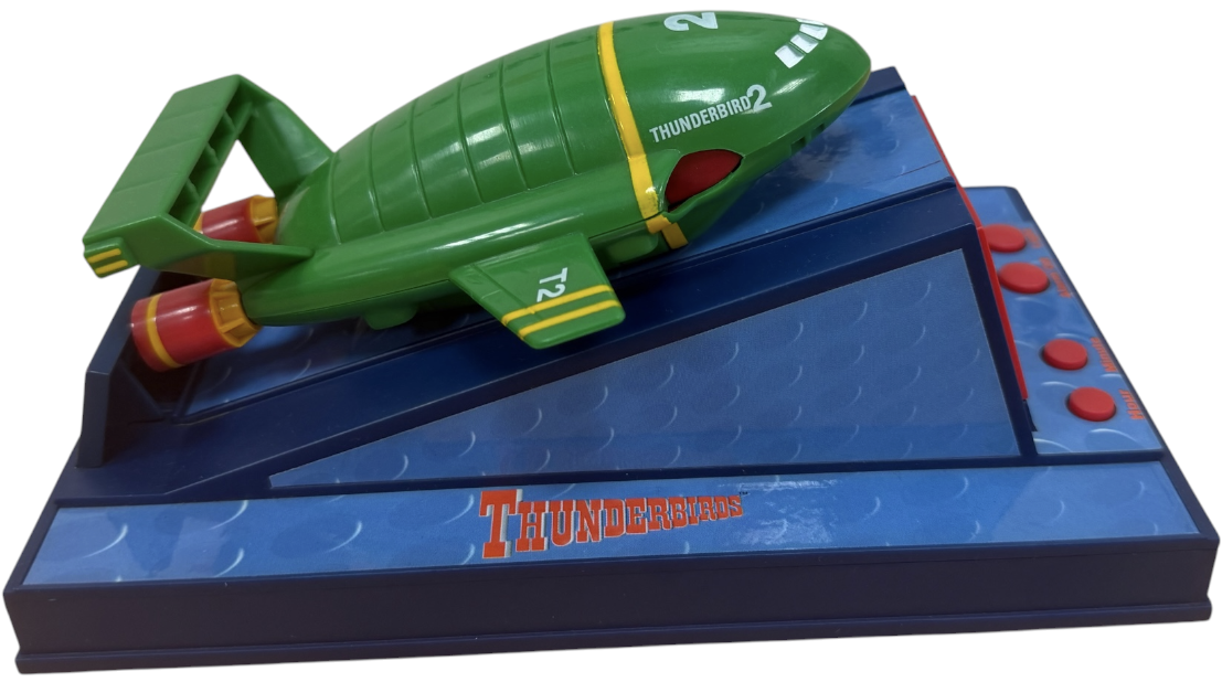 Vintage 1999 Wesco Gerry Andersons Thunderbirds - Thunderbird 2 Talking Alarm Clock - Boxed And Working - Ex Shop Stock