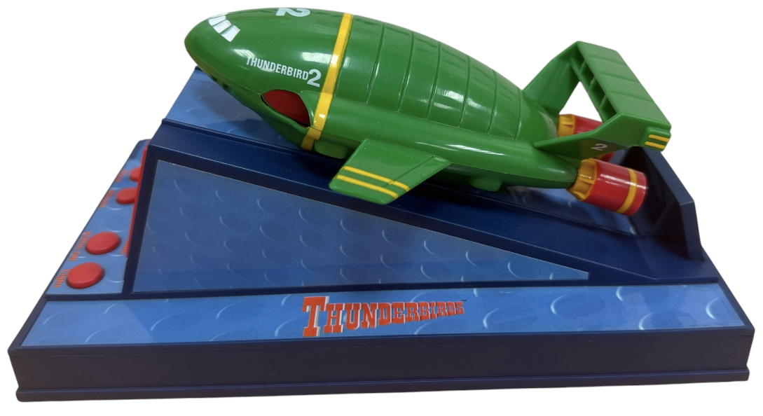 Vintage 1999 Wesco Gerry Andersons Thunderbirds - Thunderbird 2 Talking Alarm Clock - Boxed And Working - Ex Shop Stock