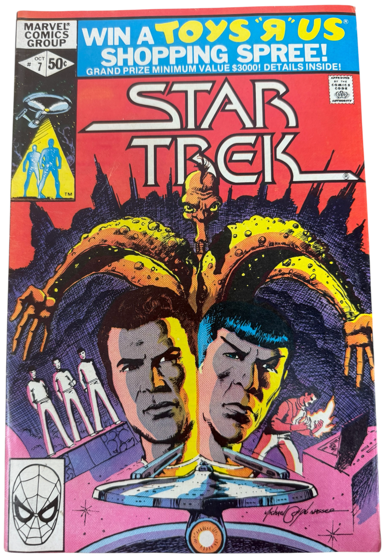 Vintage 1980 Marvel Comics - Star Trek Comic Issue No.7 October 1980 - Ex Shop Stock (Grade 7.0)