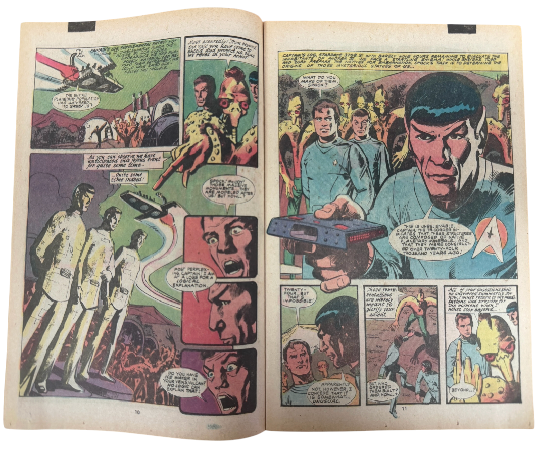 Vintage 1980 Marvel Comics - Star Trek Comic Issue No.7 October 1980 - Ex Shop Stock (Grade 7.0)