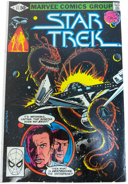 Vintage 1981 Marvel Comics - Star Trek Comic Issue No.11 February 1981 - Ex Shop Stock (Grade 6.5)