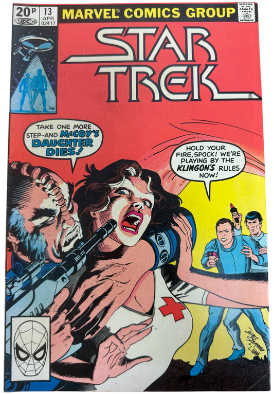 Vintage 1981 Marvel Comics - Star Trek Comic Issue No.13 April 1981 - Ex Shop Stock (Grade 6.0)