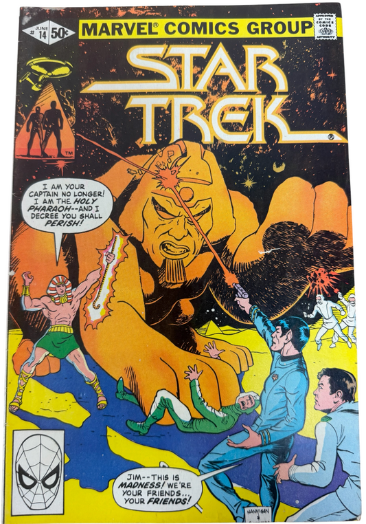 Vintage 1981 Marvel Comics - Star Trek Comic Issue No.14 June 1981 - Ex Shop Stock (Grade 5.0)