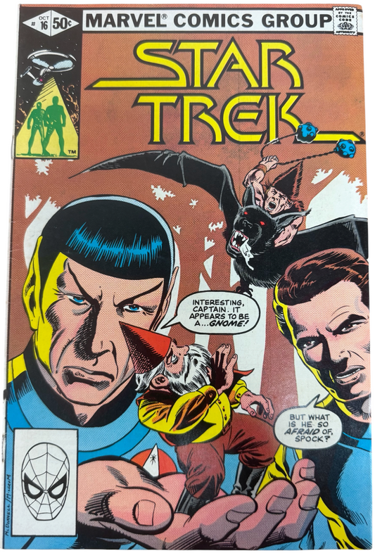 Vintage 1981 Marvel Comics - Star Trek Comic Issue No.16 October 1981 - Ex Shop Stock (Grade 7.0)