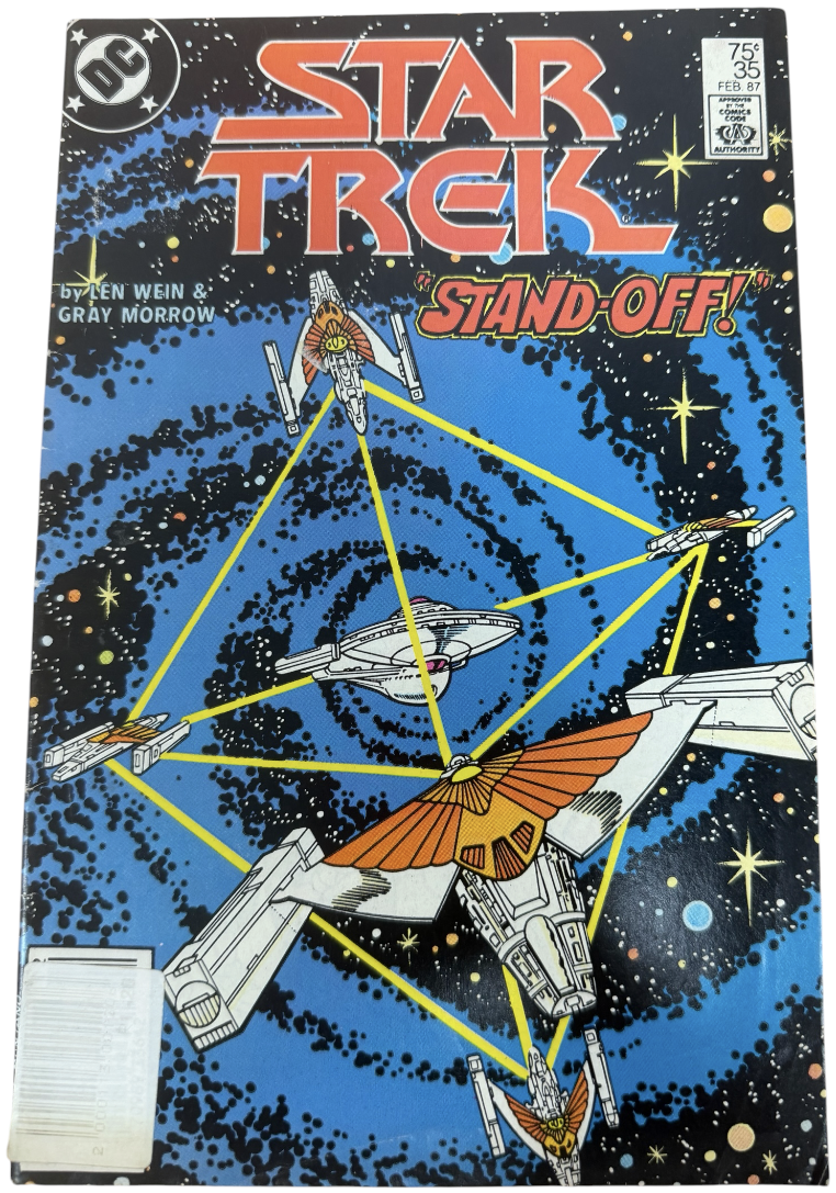 Vintage 1987 Marvel Comics - Star Trek Comic Issue No.35 February 1987 - Ex Shop Stock (Grade 6.5)