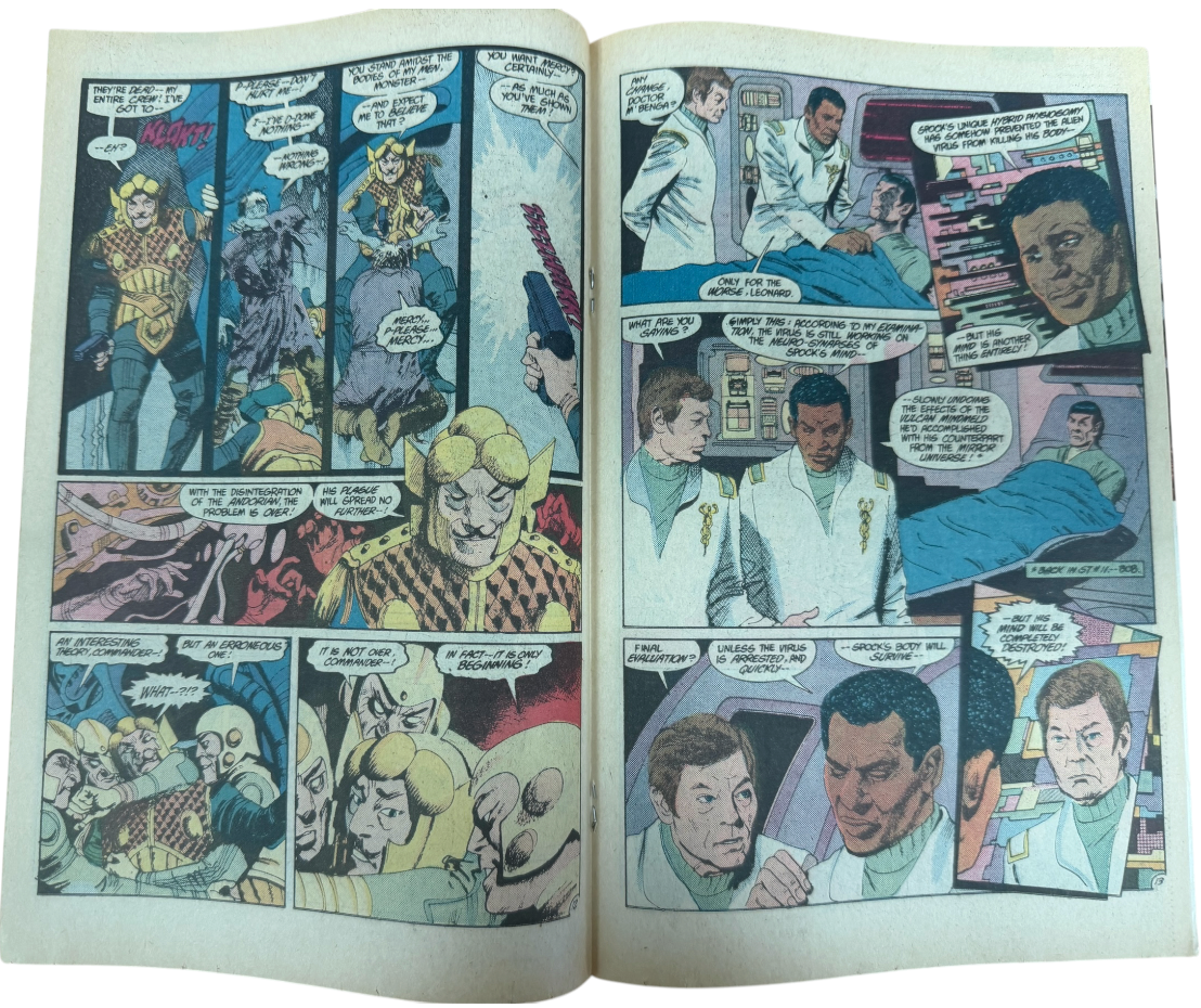 Vintage 1987 Marvel Comics - Star Trek Comic Issue No.35 February 1987 - Ex Shop Stock (Grade 6.5)