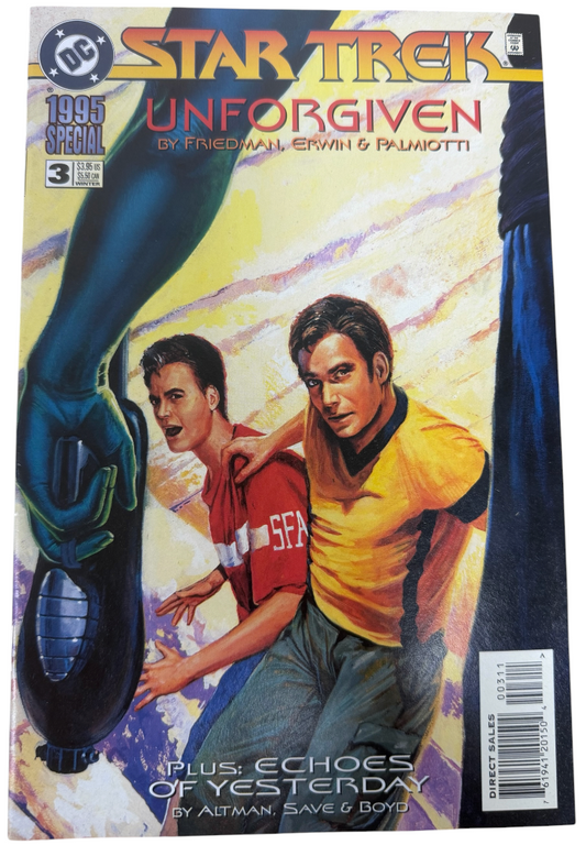 Vintage 1995 Special DC Comics - Star Trek Unforgiven Comic Issue No.3 Winter 1995 - Ex Shop Stock (Grade 9.0)