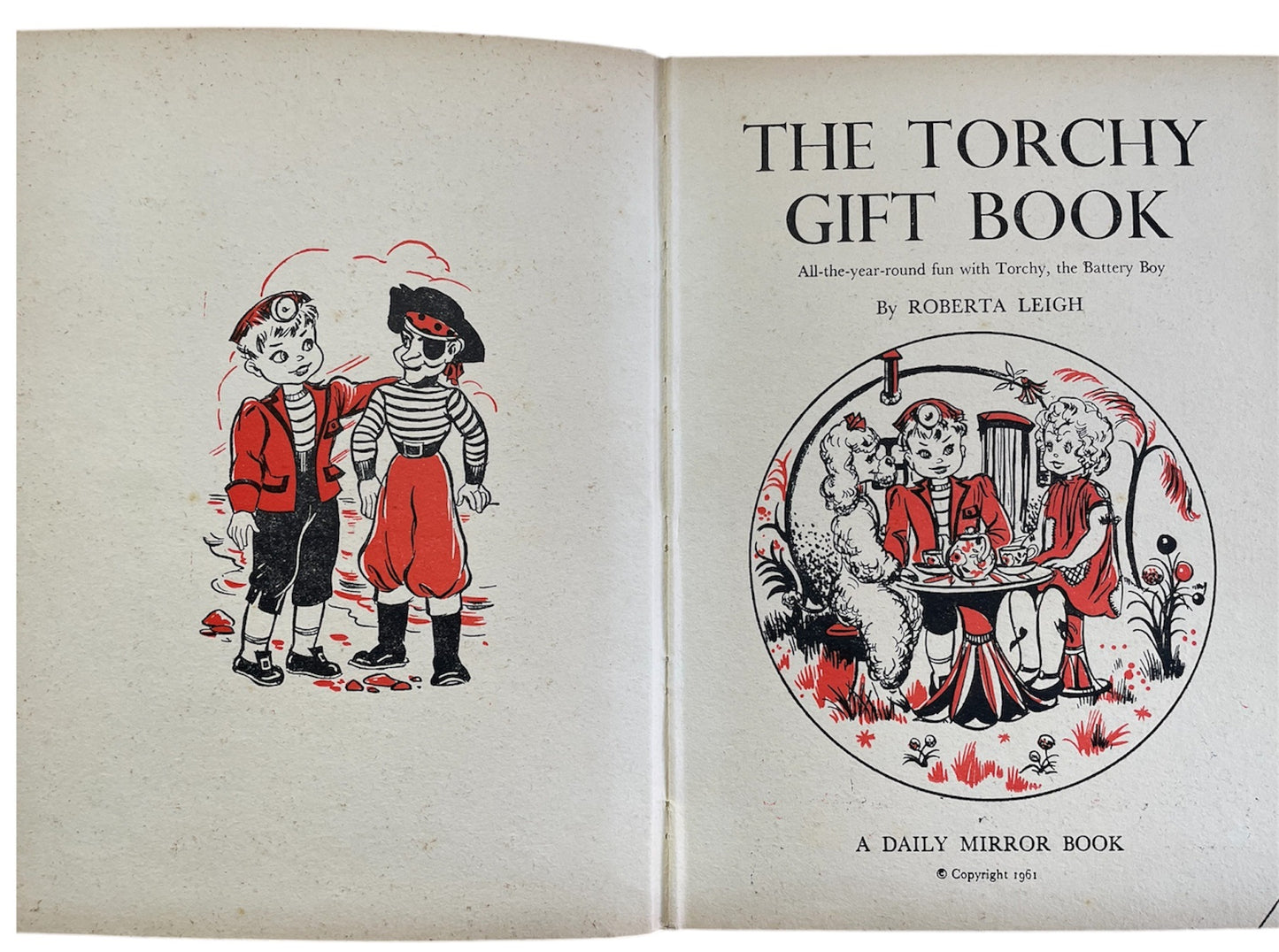 Vintage 1961 The Torchy Gift Book 2 - A Daily Mirror Book By Roberta Leigh - (Gerry Anderson Produced) Very Good Condition