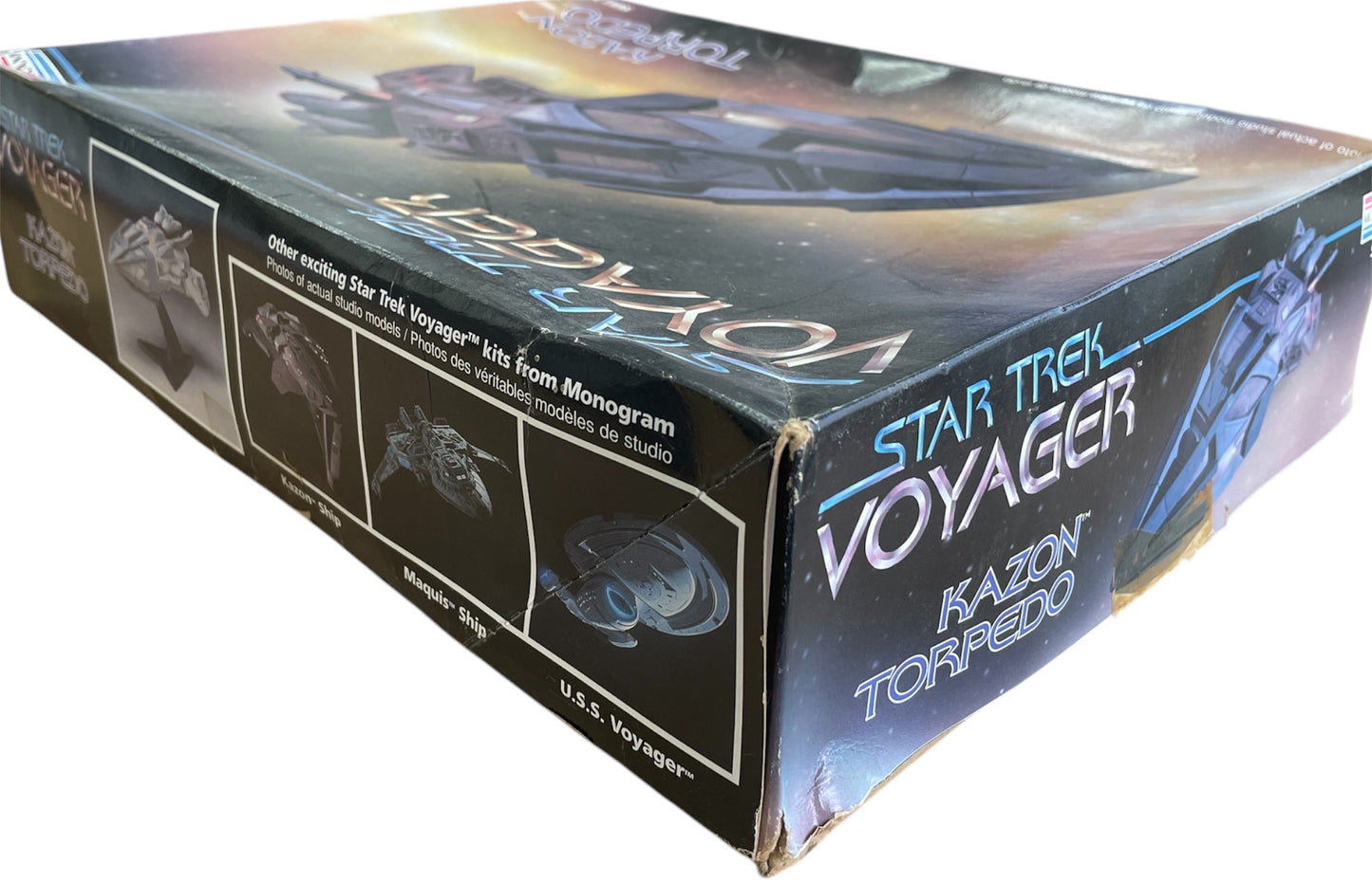 Vintage Monogram 1996 Star Trek Voyager - The Kazon Torpedo Plastic Model Kit No. 85-3608 - Former Shop Counter Display Set