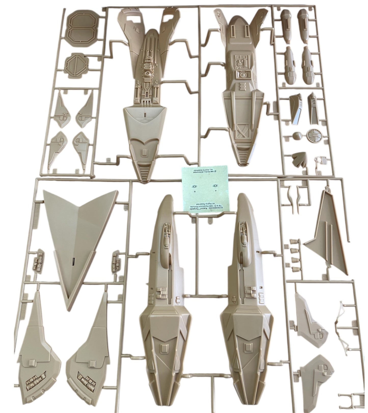 Vintage Monogram 1996 Star Trek Voyager - The Kazon Torpedo Plastic Model Kit No. 85-3608 - Former Shop Counter Display Set