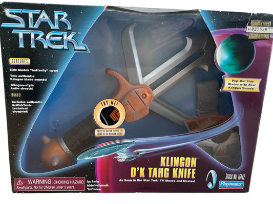 Vintage 1997 Star Trek The Next Generation Electronic Klingon D'k Tahg Knife Collector's Series Edition - Factory Sealed Shop Stock Room Find