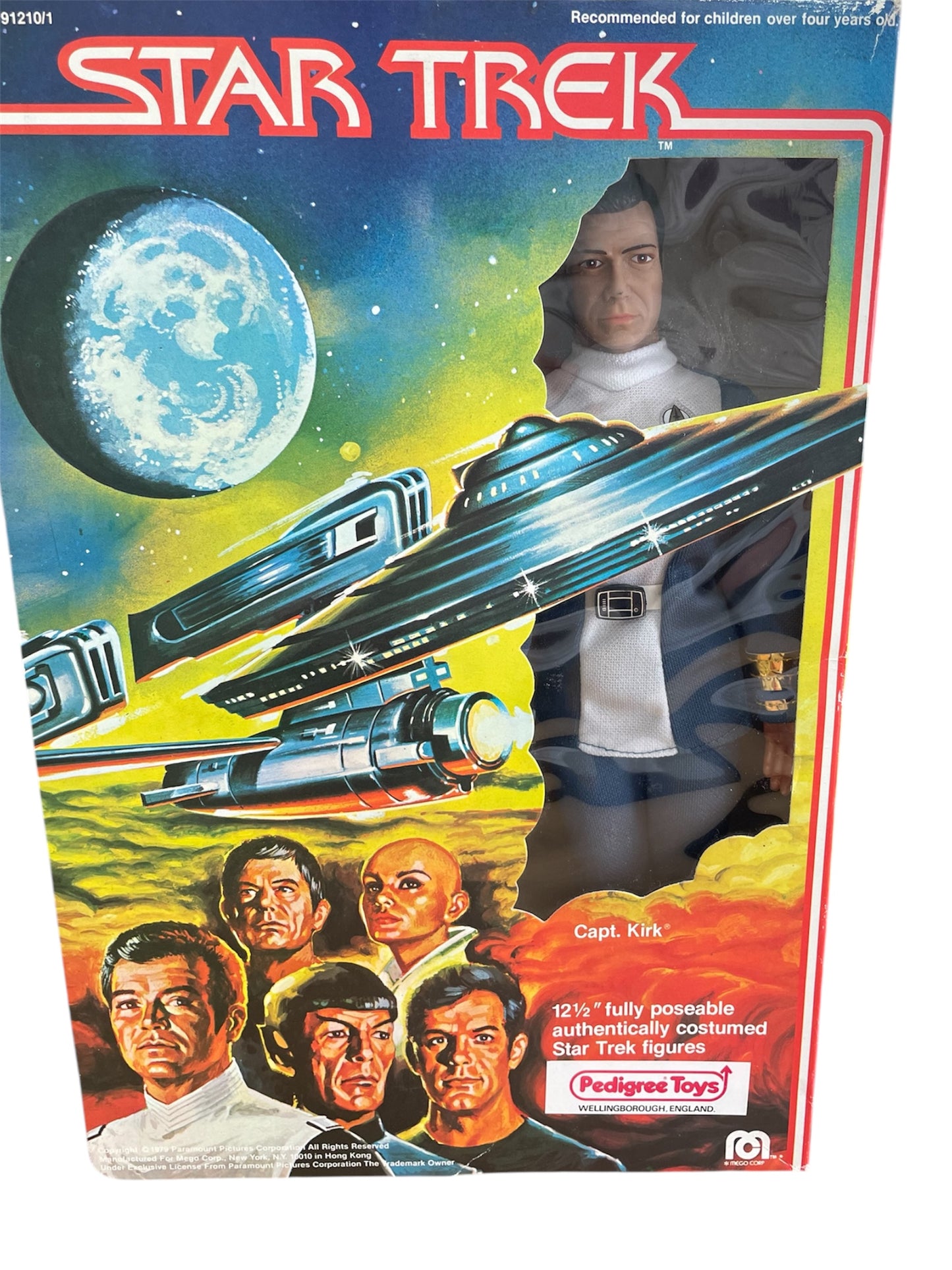 Vintage Mego 1979 Star Trek The Motion Picture 12 inch Captain / Admiral Kirk Action Figure - Nr Mint Condition - Former Shop Counter Display Figure