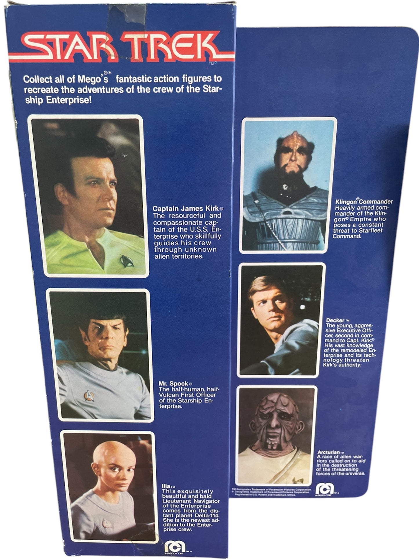 Vintage Mego 1979 Star Trek The Motion Picture 12 inch Captain / Admiral Kirk Action Figure - Nr Mint Condition - Former Shop Counter Display Figure