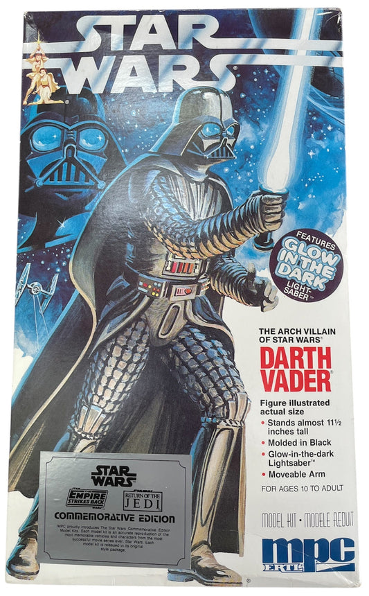 Vintage AMT/ERTL 1992 Star Wars The Original Trilogy Commemorative Edition - The Arch Villain Darth Vader Scale Model Kit - Fully Built Former Shop Display Model - With The Original Box