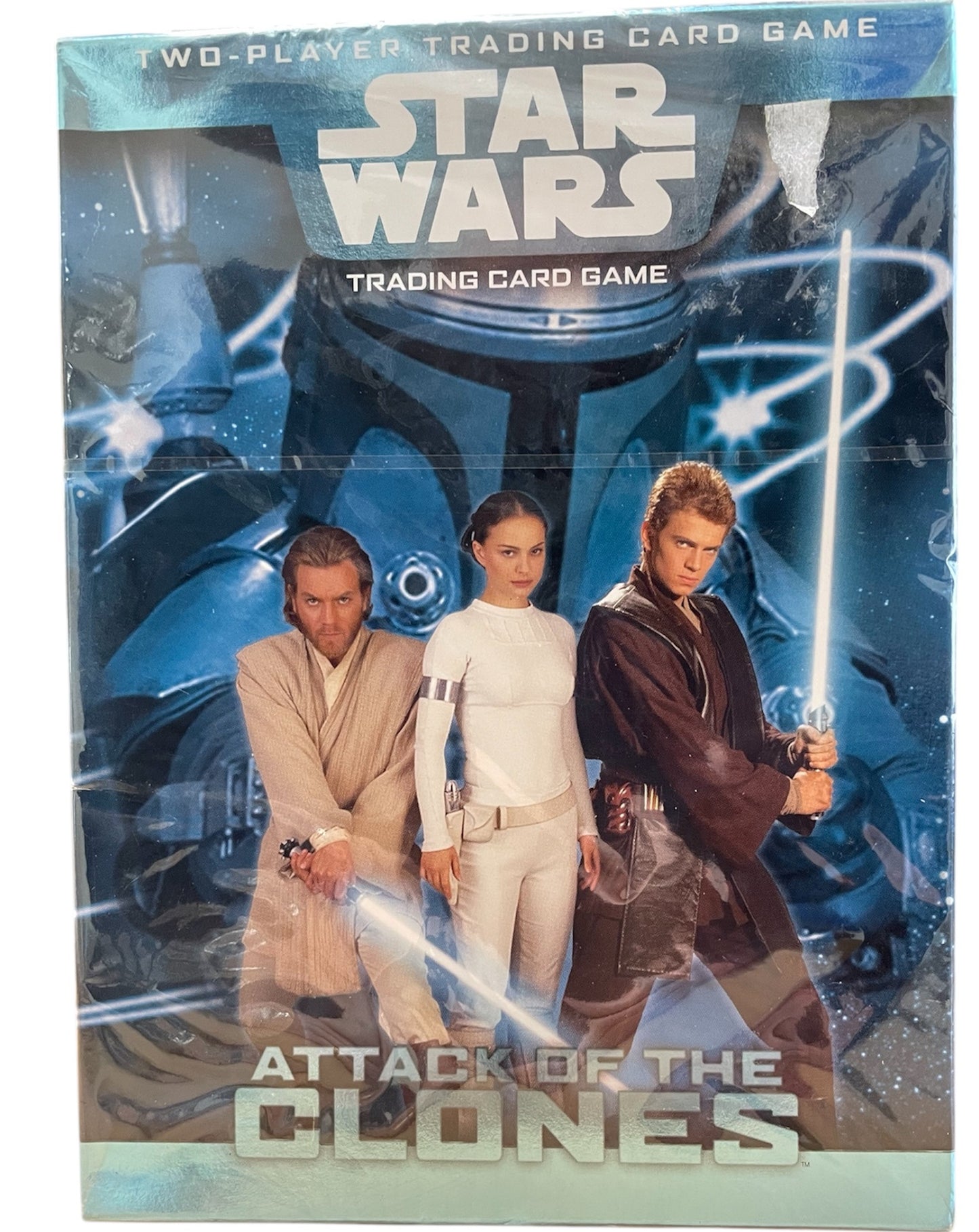 Vintage 2002 Star Wars Attack Of The Clones Two Player Trading Card Game - Factory Sealed Shop Stock Room