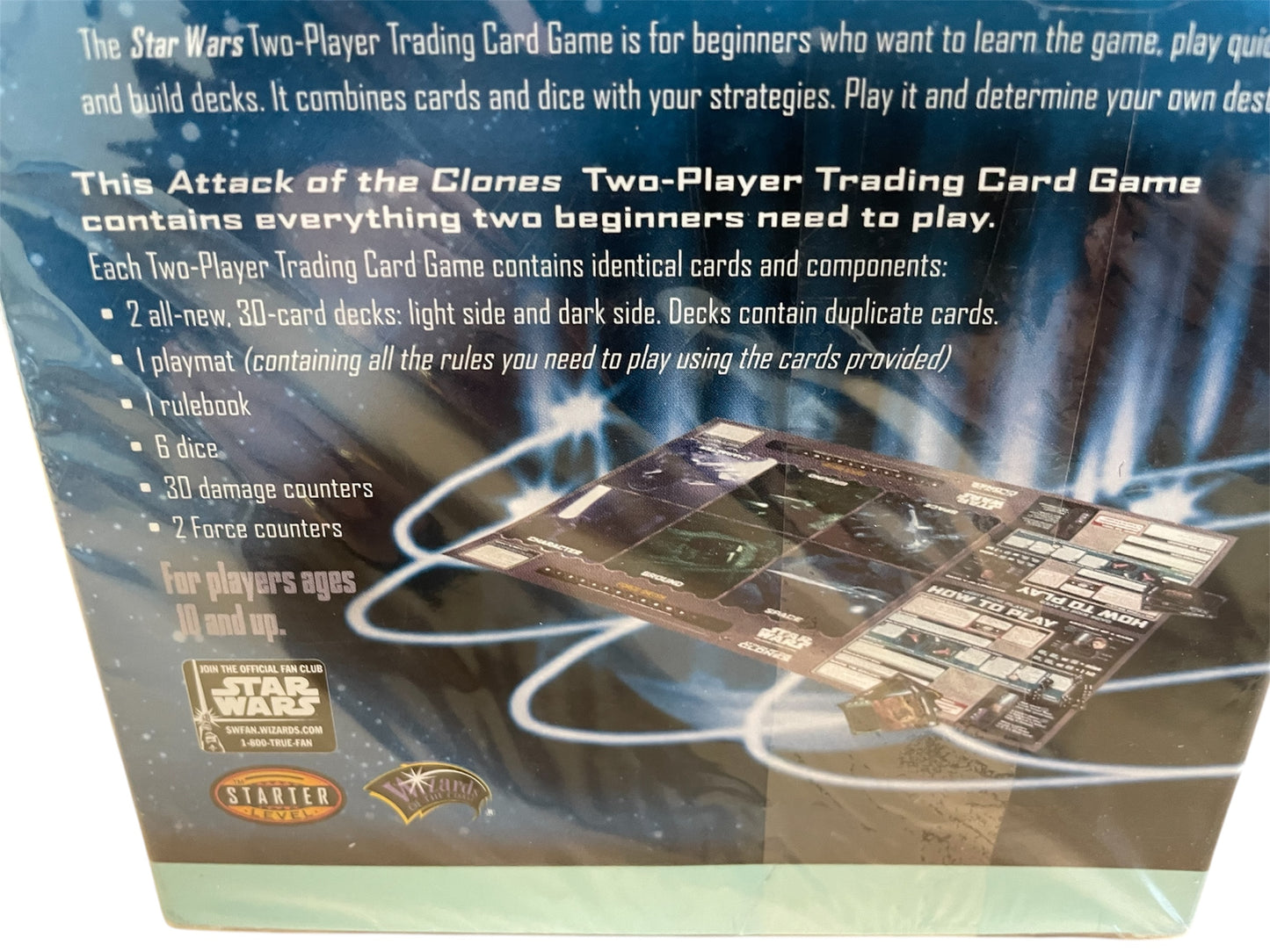 Vintage 2002 Star Wars Attack Of The Clones Two Player Trading Card Game - Factory Sealed Shop Stock Room