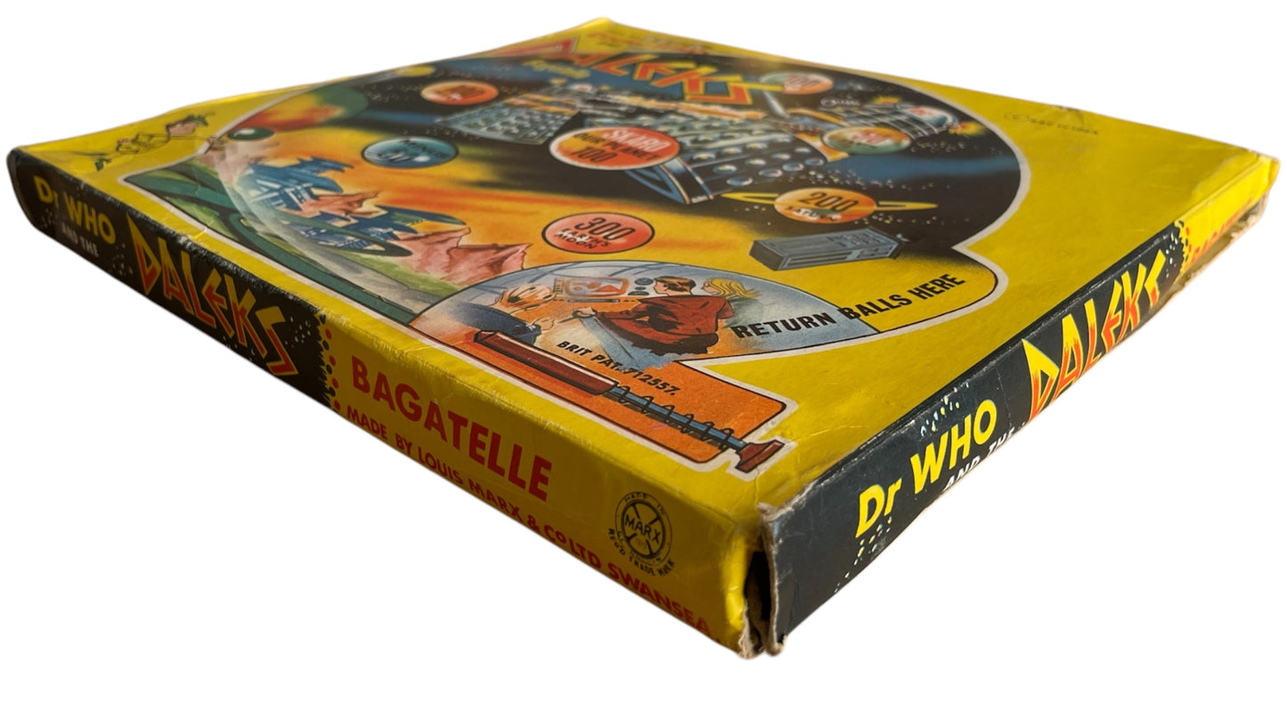 Vintage Louis Marx 1965 Doctor Dr Who And The Daleks Bagatelle Pin Ball Game - Fantastic Condition, Ultra Rare, In The Original Box