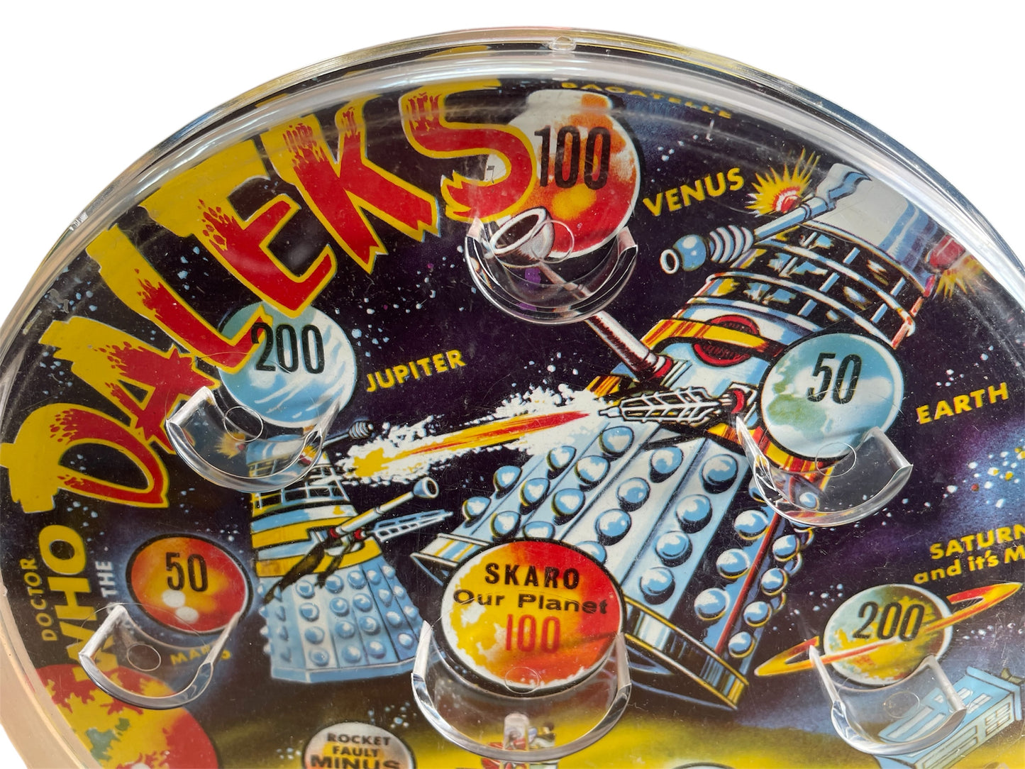 Vintage Louis Marx 1965 Doctor Dr Who And The Daleks Bagatelle Pin Ball Game - Fantastic Condition, Ultra Rare, In The Original Box