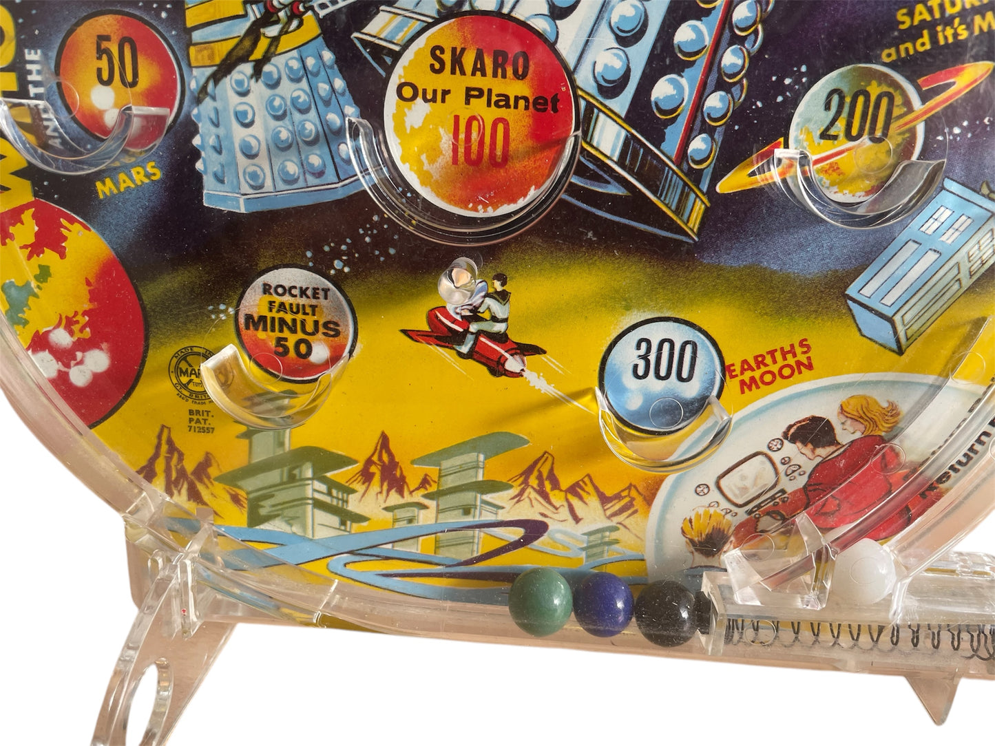 Vintage Louis Marx 1965 Doctor Dr Who And The Daleks Bagatelle Pin Ball Game - Fantastic Condition, Ultra Rare, In The Original Box