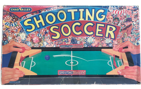 Vintage Cad Valley 1980's - Shooting Soccer Board Game - Fantastic Condition 100% Complete In The Original Box