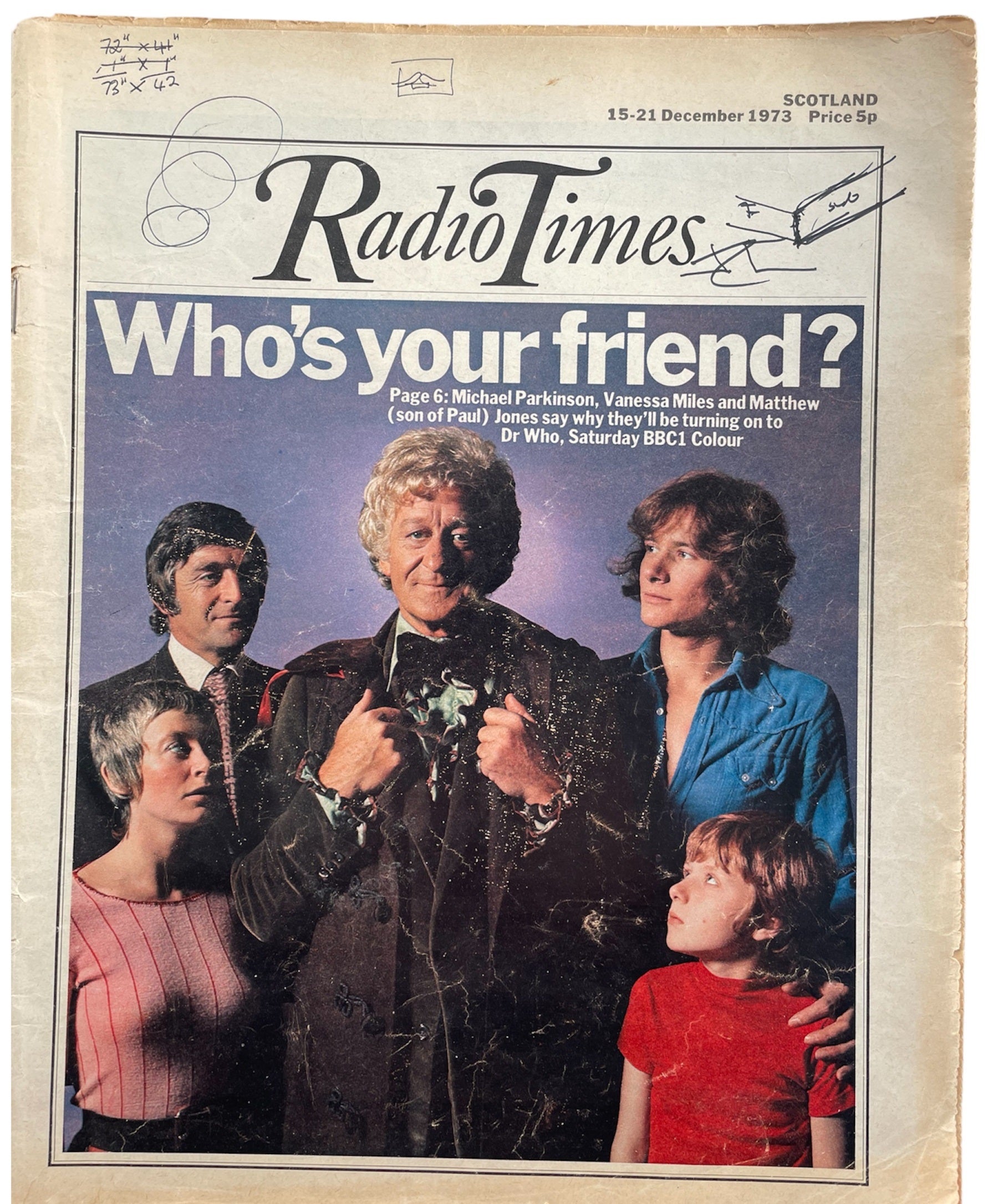 Vintage Radio Times Magazine 15th - 21st December 1973 - Who's Your Fr ...