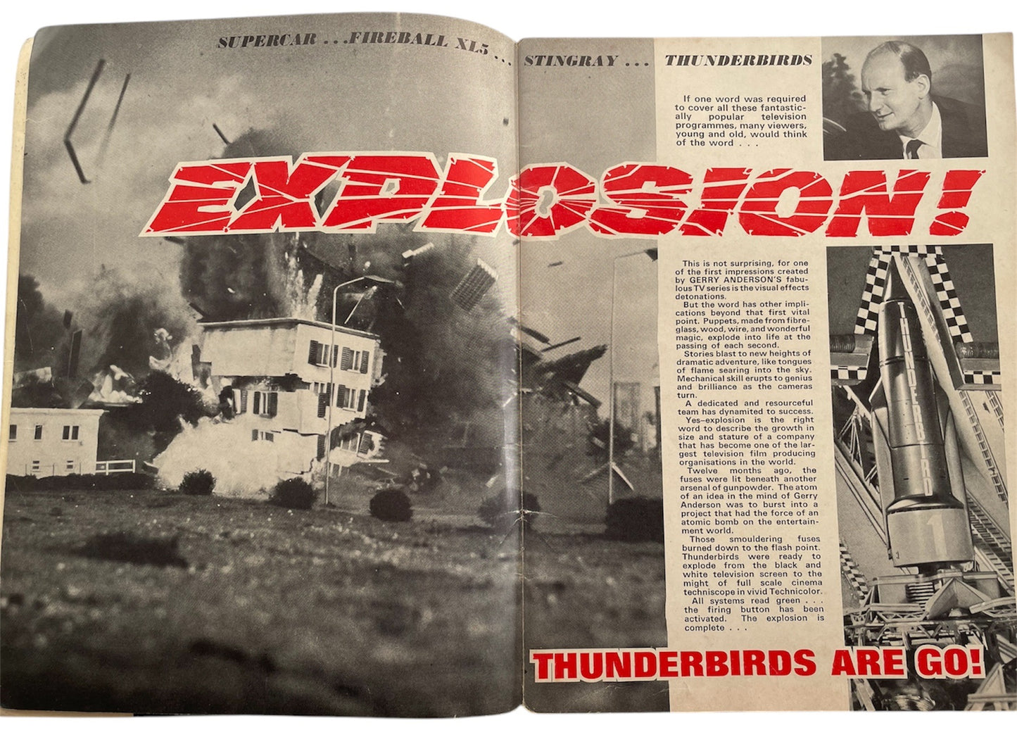 Vintage TV Century 21 Special 1966 Gerry Andersons Thunderbirds Are Go-The Movie - A Century 21 Paperback Book - Fantastic Condition