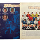 Vintage 1972 Esso Top Team Players Medal Collection - The Top 22 Soccer Superstars From England, Scotland, Wales and Northern Ireland - Presented In A Presentation Binder - Very Good Condition