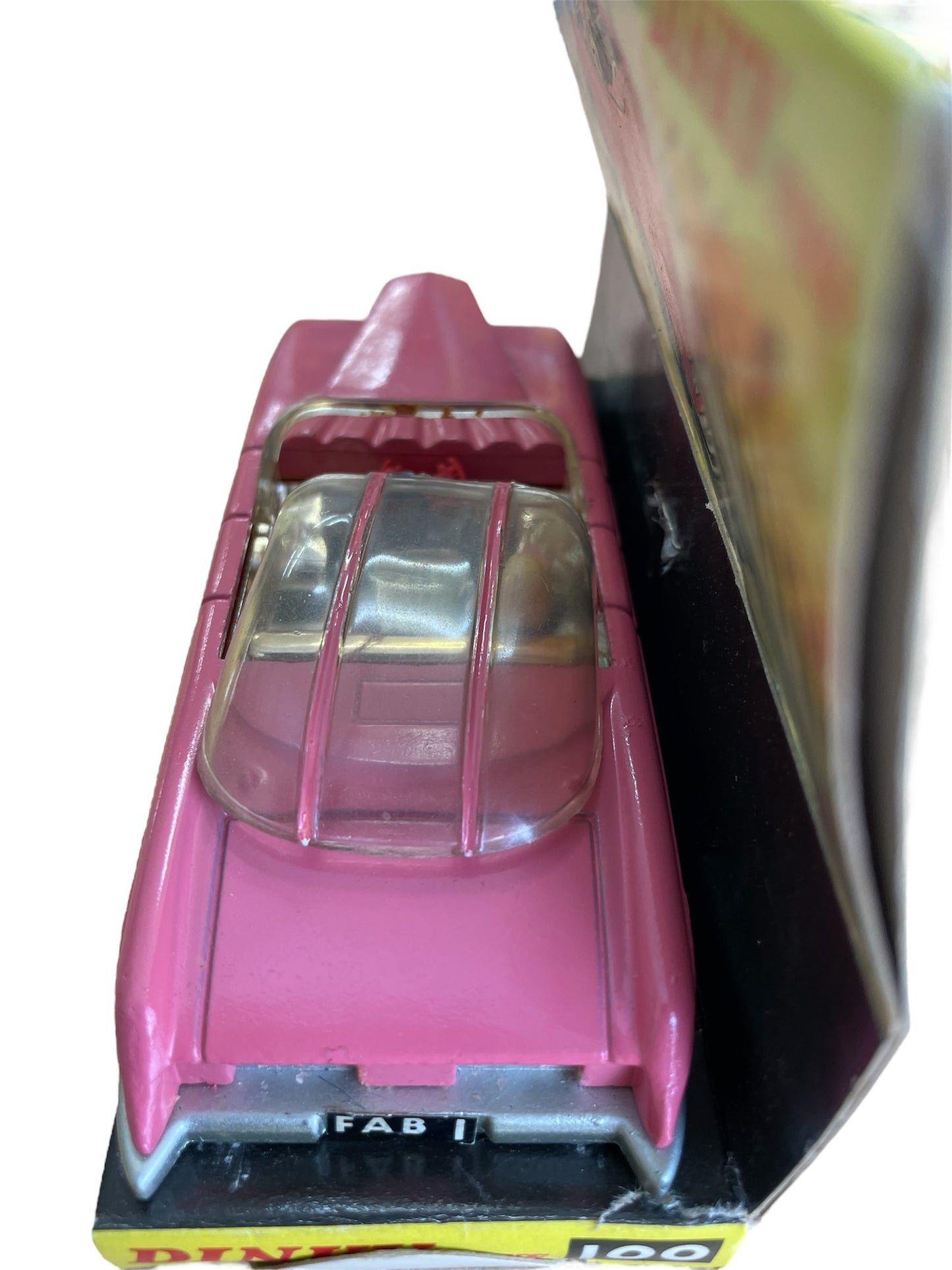 Vintage Dinky Toys 1975 Gerry Andersons Thunderbirds Dinky No. 100 DieCast Lady Penelopes Fab 1 Rolls Royce Model Car - Fantastic Condition In The Original Box With Display Plinth