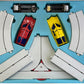Vintage Triang 1967 Gerry Andersons Captain Scarlet And The Mysterons - 21st Century Driving - Pursuit Set - Slotted Car With Touch Drive Spectrum Cars - Good Condition In The Original Box