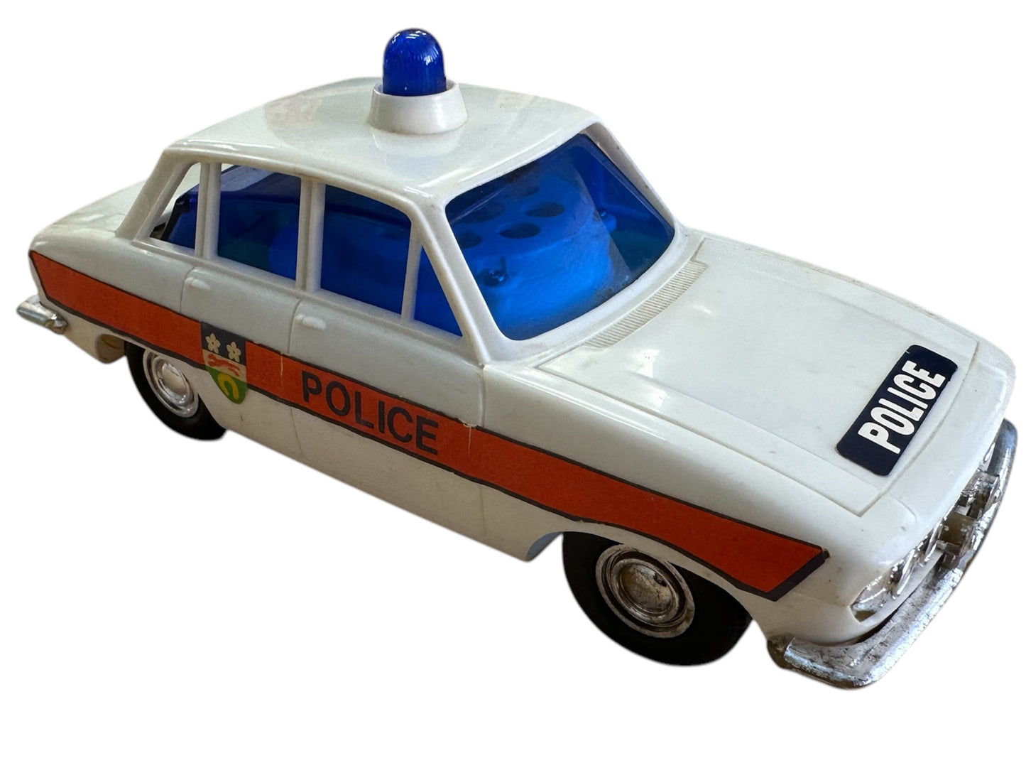 Vintage 1973 Palitoy Bradgate Z Cars Talking Z Victor 4 Triumph 2500 Police Car Battery Operated Fully Working & Complete In The Original Box