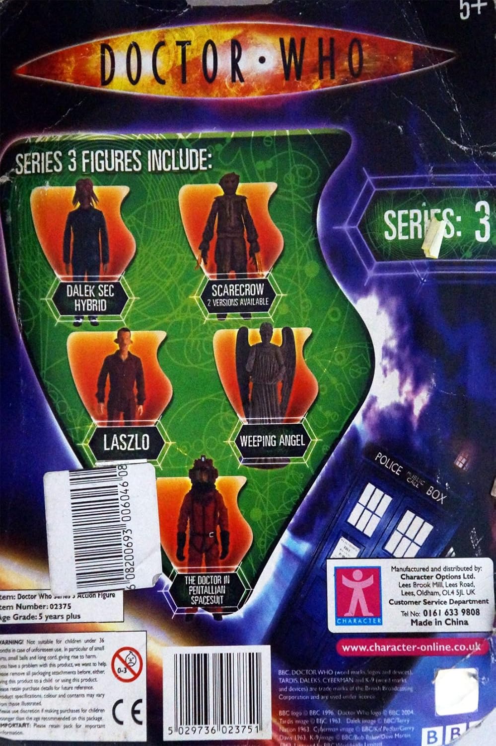 Vintage 2006 Dr Doctor Who Series 3 5 Inch Laszlo Highly Detailed Action Figure - Brand New Factory Sealed Shop Stock Room Find