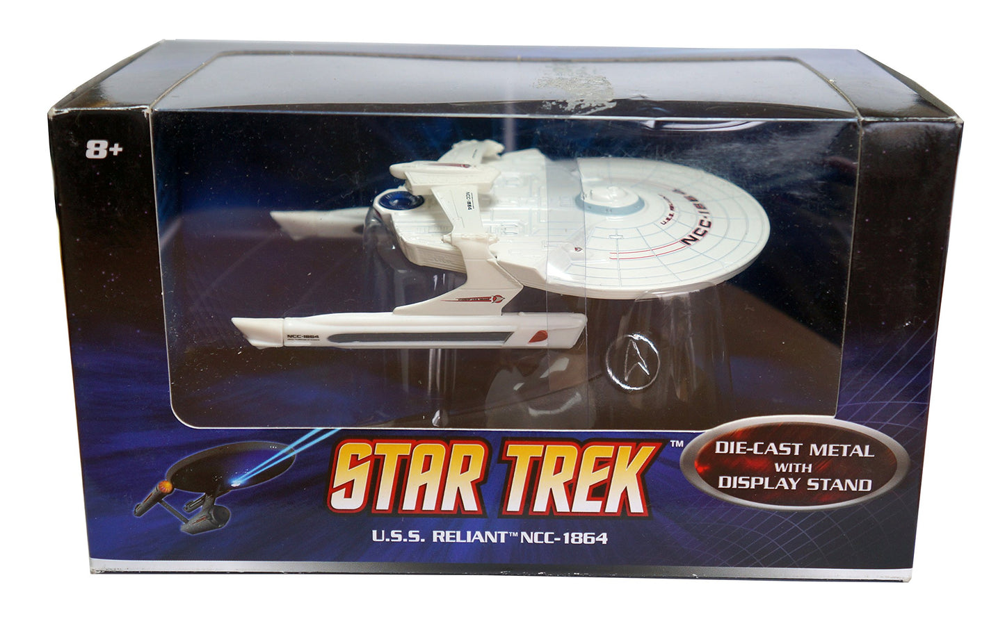 Vintage 2009 Star Trek Hot Wheels USS Reliant NCC-1864 Diecast Replica Star Ship Model. Brand New Factory Sealed Shop Stock Room Find