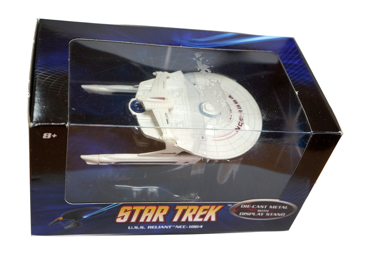 Vintage 2009 Star Trek Hot Wheels USS Reliant NCC-1864 Diecast Replica Star Ship Model. Brand New Factory Sealed Shop Stock Room Find