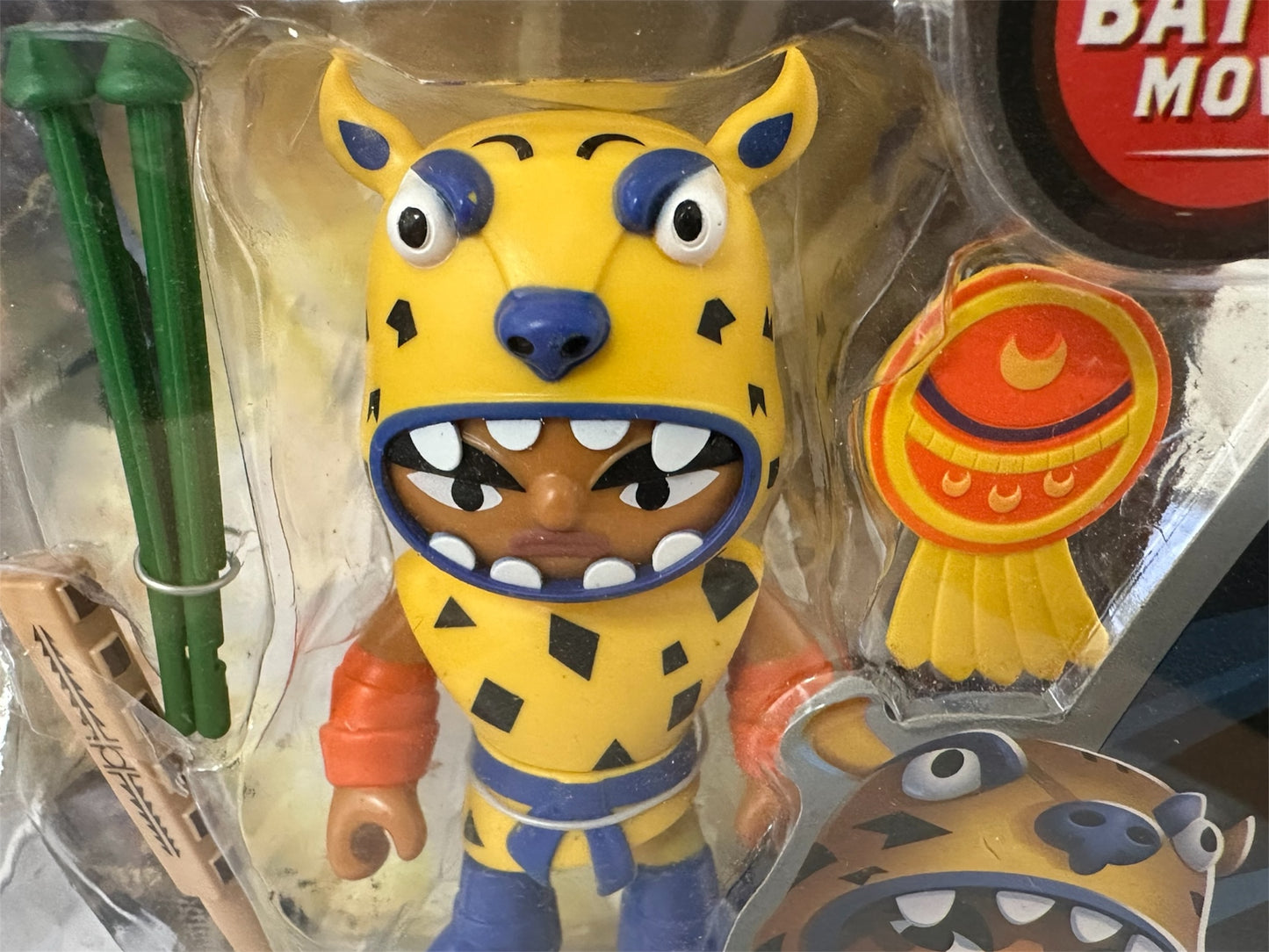 Vintage 2015 World Of Warriors - Battle Legends - Zuma The Jaguar Warrior Action Figure With Special Battle Move - Factory Sealed Shop Stock Room Find.
