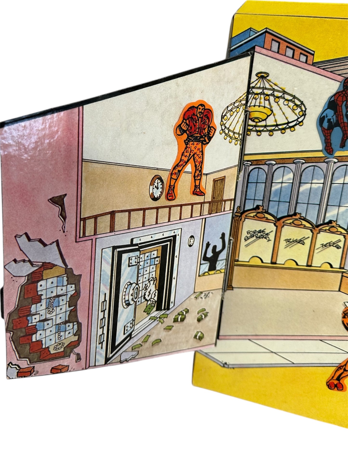Vintage 1979 Marvels Colorforms Play Set - The Amazing Spiderman And The Incredible Hulk - Very Good Condition In The Original Box