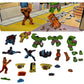 Vintage 1979 Marvels Colorforms Play Set - The Amazing Spiderman And The Incredible Hulk - Very Good Condition In The Original Box