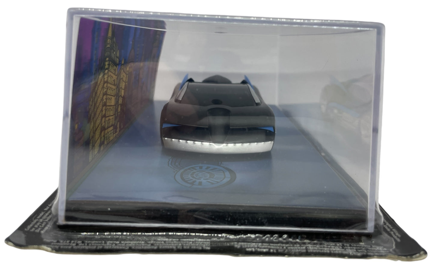 Batman Automobilia - The Definitive Collection Of Batman Vehicles - No. 16 The Animated Series Die-cast Black & Blue Batmobile In Display Case - Shop Stock Room Find