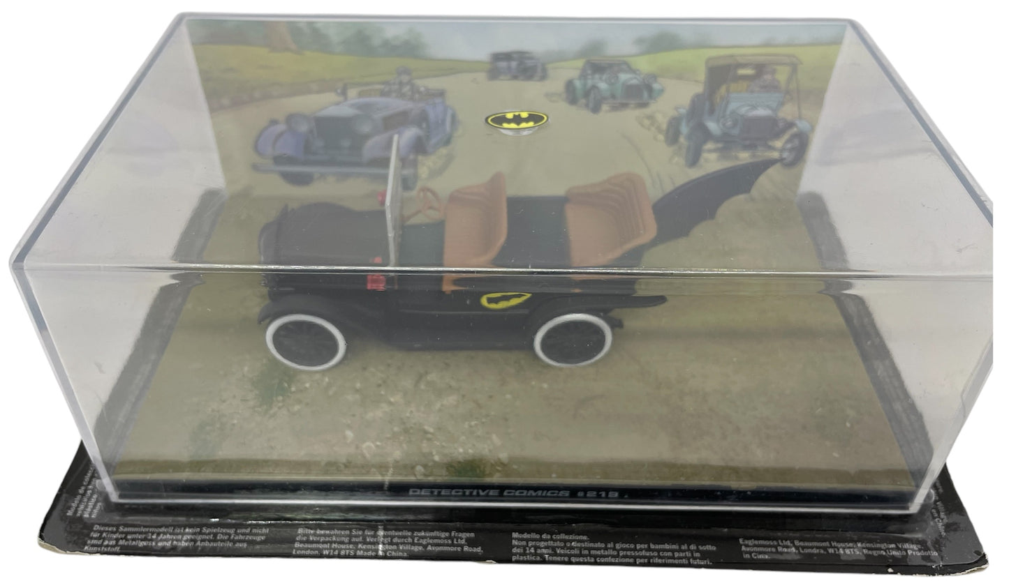 Batman Automobilia - The Definitive Collection Of Batman Vehicles - No. 26 The Detective Comics No. 219 Die-cast Open Top Batmobile In Display Case - Shop Stock Room Find