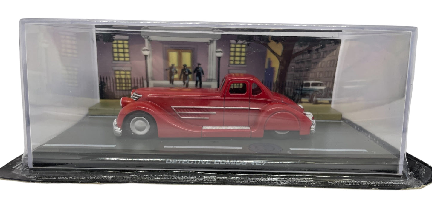 Batman Automobilia - The Definitive Collection Of Batman Vehicles - No. 12 The Detective Comics No. 27 Die-cast Batmobile In Display Case - Shop Stock Room Find