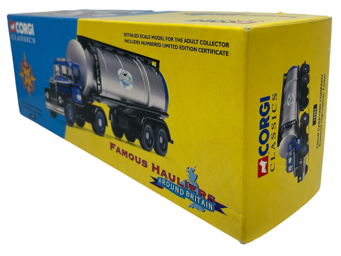 Vintage 1997 Corgi Classics Famous Hauliers Around Britain Limited Edition Crow Carrying Company Scammell Highwayman Tanker - 1:50 Scale Die-Cast Vehicle Replica Number 16304 - Brand New Shop Stock Room Find