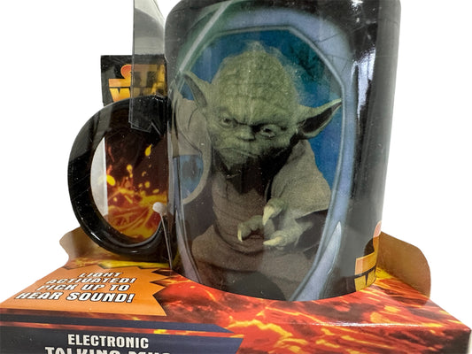 Vintage Star Wars 2004 Revenge Of The Sith - Jedi Master Yoda Electronic Talking Ceramic Mug - Shop Stock Room Find.