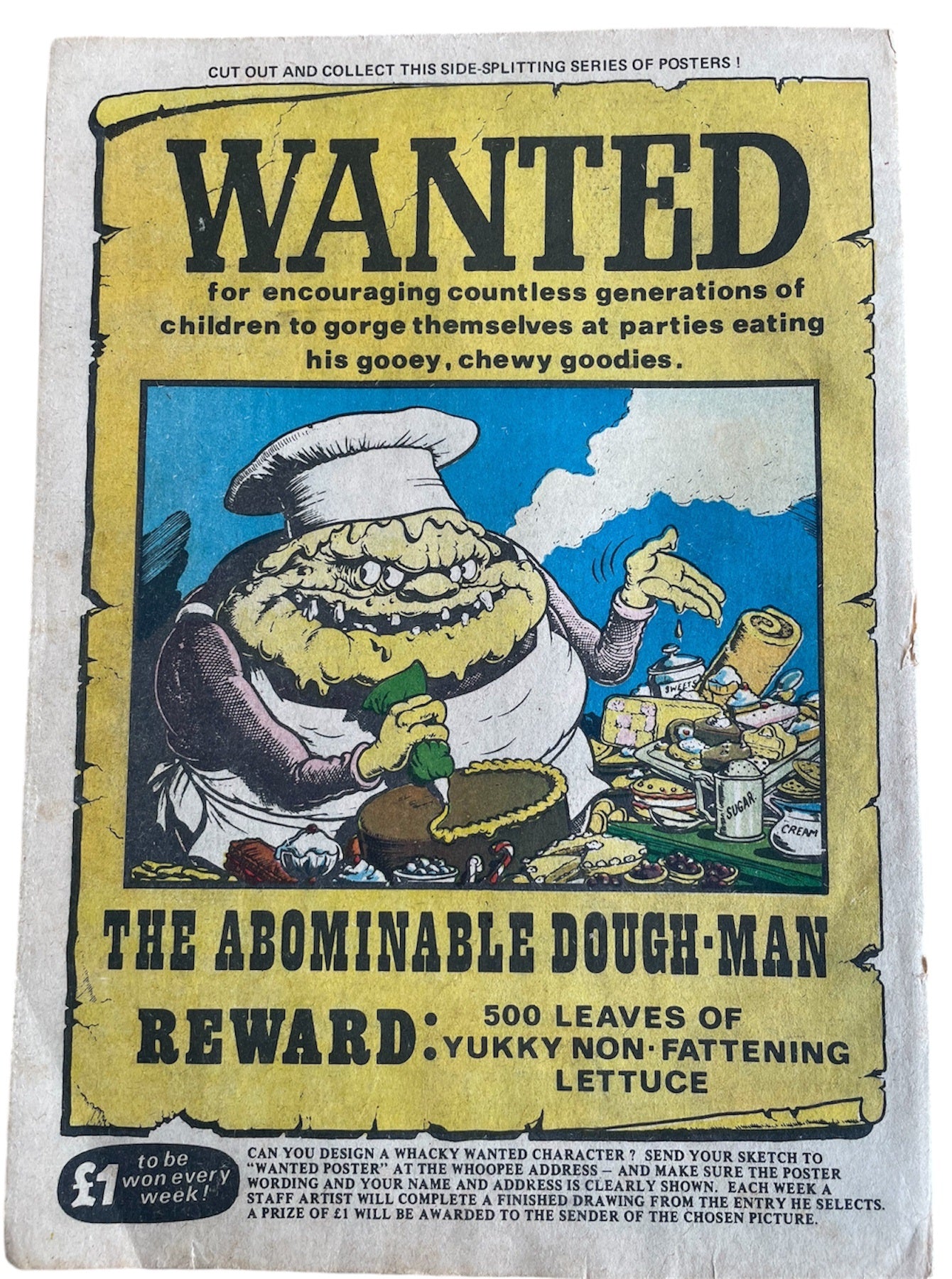 Vintage Rare Whoopee Weekly Comic Magazine Issue No. 1 Comic Every Monday 9th March 1974 With Free Gift - Super Squirt Ring - Former Shop Stock