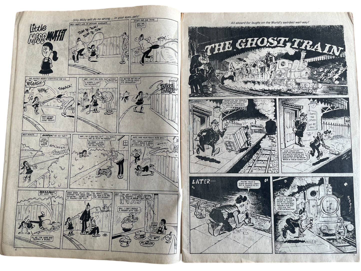 Vintage Rare Whoopee Weekly Comic Magazine Issue No. 1 Comic Every Monday 9th March 1974 With Free Gift - Super Squirt Ring - Former Shop Stock