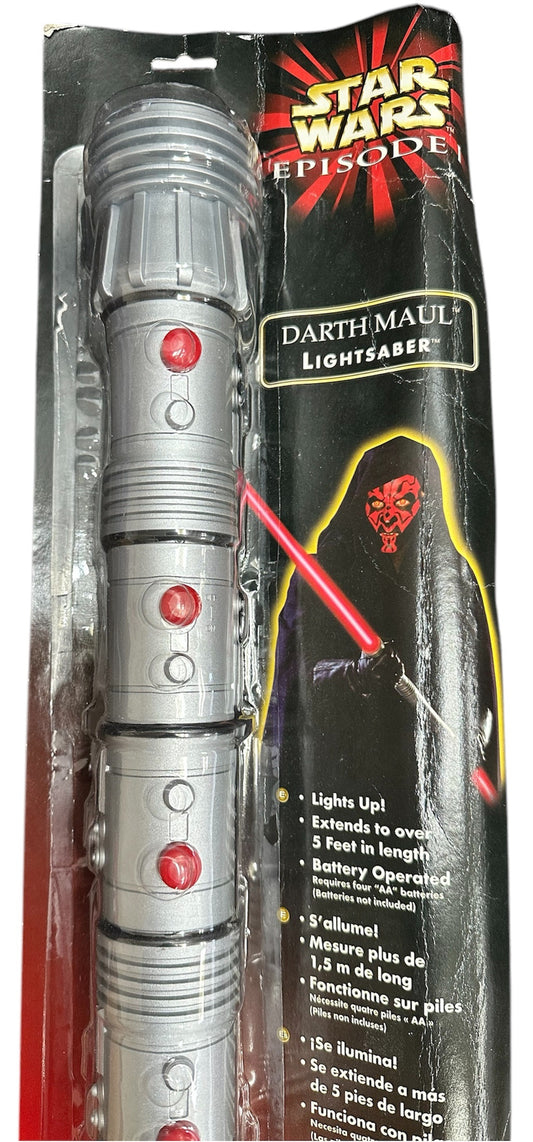 Vintage 1999 Star Wars Episode 1 The Phanton Menace Darth Maul Light-Up Double Bladed Lightsaber - Shop Stock Room Find