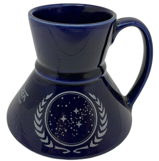 Vintage 1994 Star Trek The Next Generation Tumble Not Mug United Federation Of Planets UFP Logo - Former Shop Stock